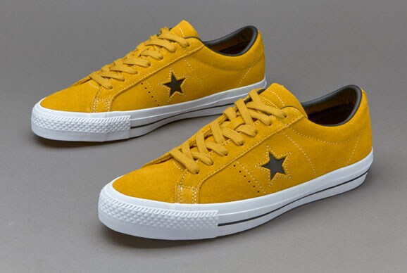 Mens Shoes - Converse CONS One Star Suede - Yellow Bird/Black