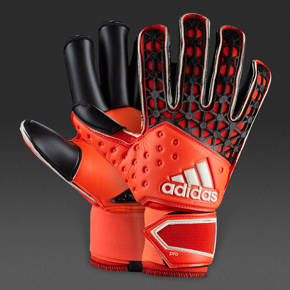 adidas Ace Zones Roll Finger GK Gloves - Goalie Gloves - Goalkeeping Solar Red/Bold Orange/Black
