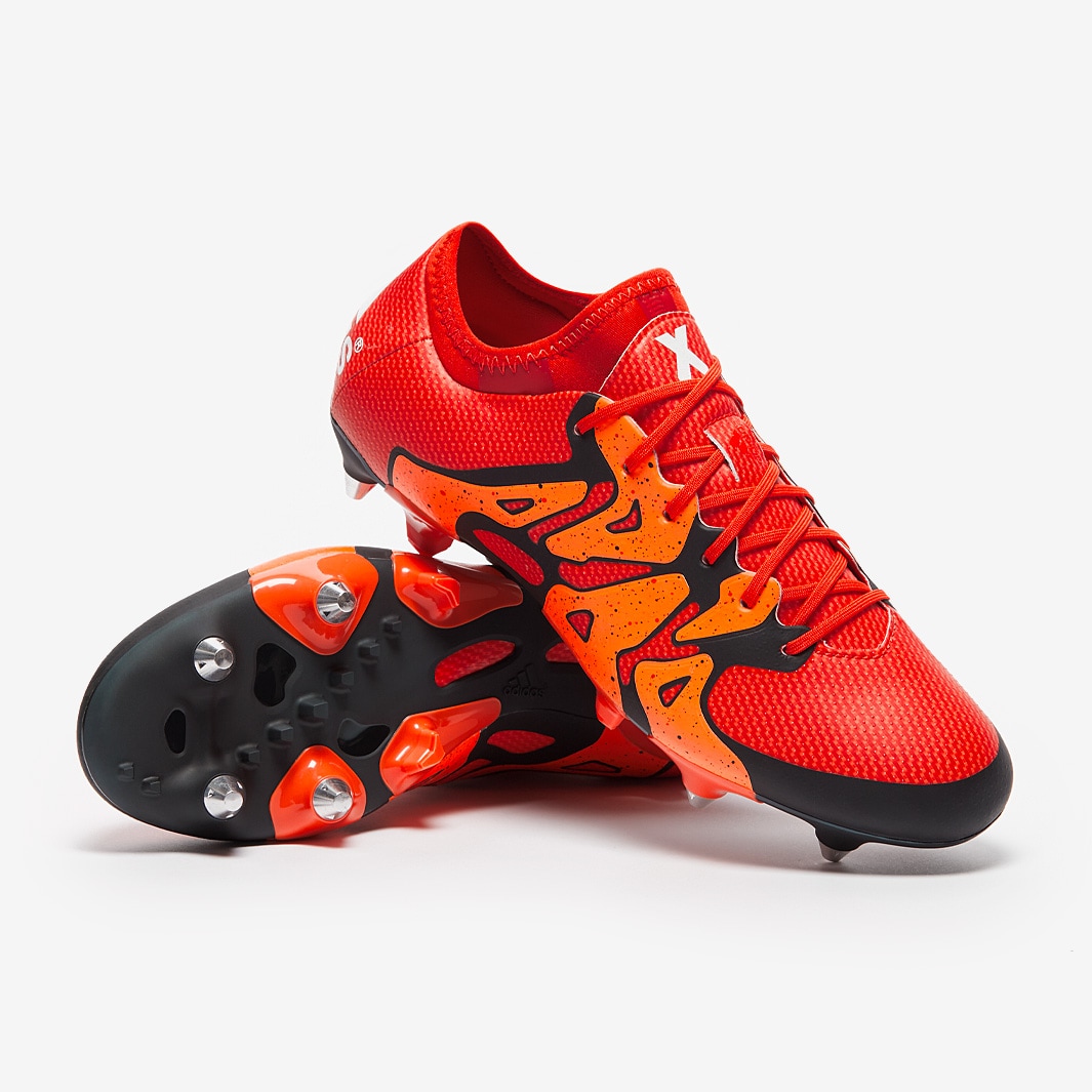 adidas X 15.1 SG - Mens Boots - Soft Ground - Bold Orange/White
