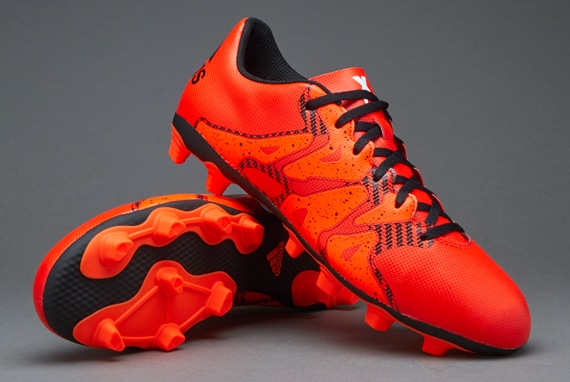 adidas 15.4 FxG-Botas de fútbol-Terrenos firmes-Naranja-Blanco | Pro:Direct Soccer