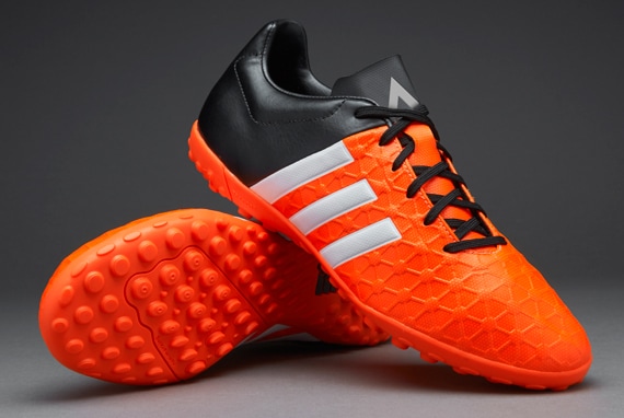 adidas ACE 15.4 TF Mens Soccer Shoes - Turf Trainer Solar Orange/White/Core Black