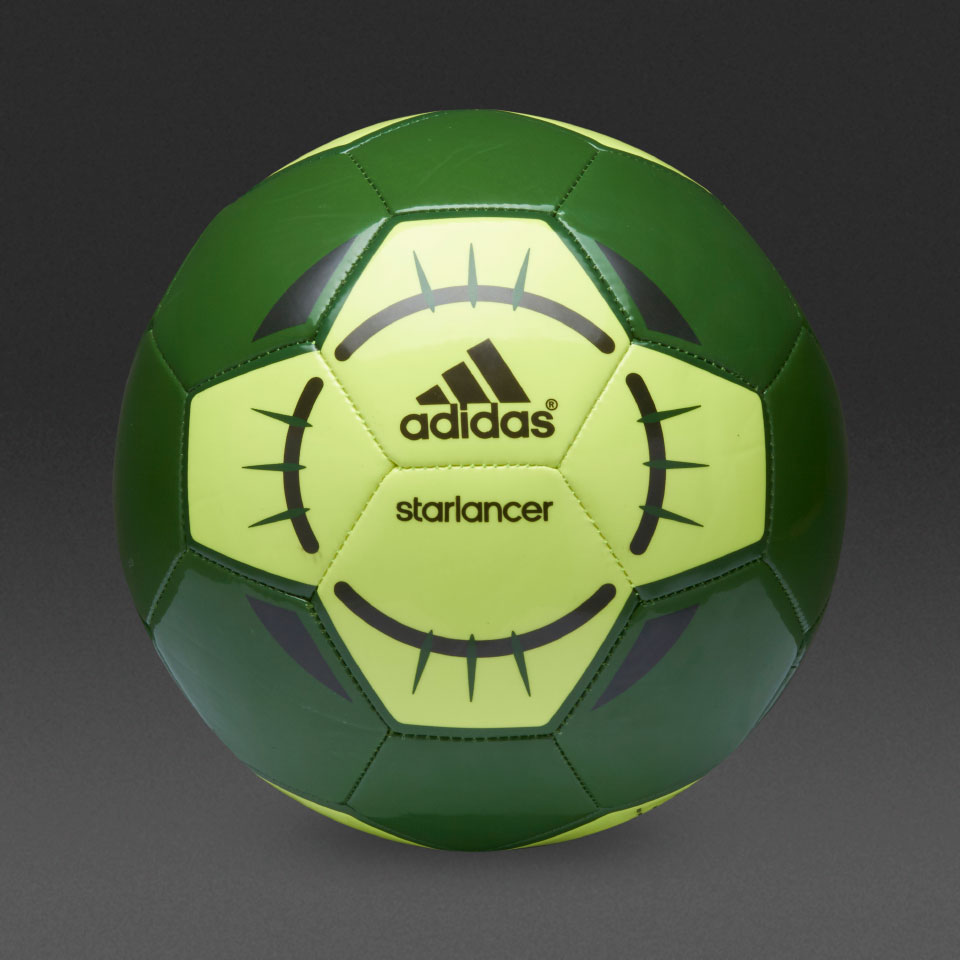 adidas Starlancer IV -Balones para entrenamientos de fútbol- Verde-Amarillo-Umber Pro:Direct Soccer