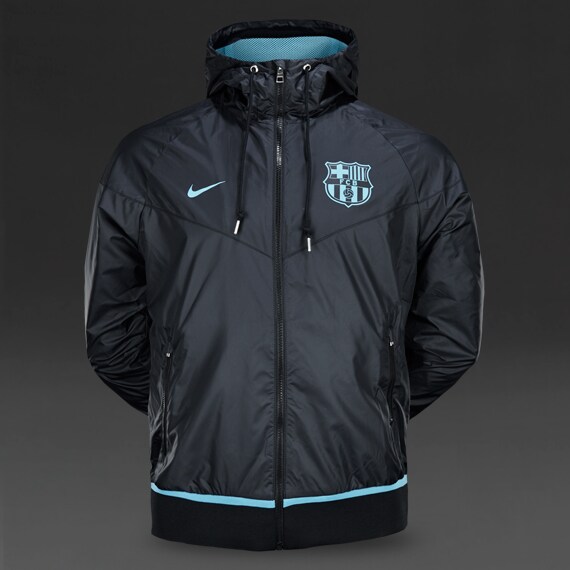 Football Jackets - Nike FC Barcelona Authentic Windrunner - Replica Apparel - Current Blue