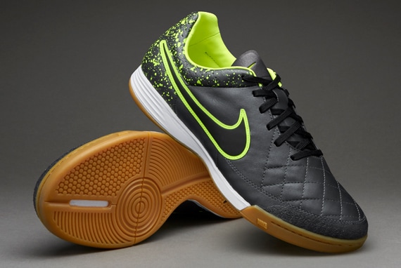 Sistemáticamente Espolvorear Rugido Nike Tiempo Legacy IC - Soccer Cleats - Indoor - Anthracite/Black/Volt 