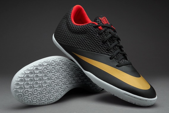 weak Drastic calcium Nike MercurialX Pro IC - Mens Soccer Cleats - Indoor - Black/Metallic  Gold/Chilling Red/White 