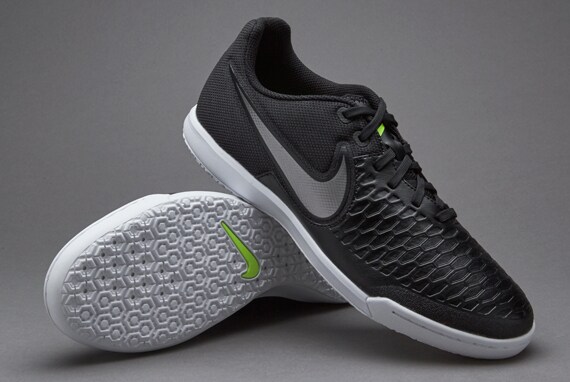 Nike MagistaX IC - Mens Soccer Shoes - - Pewter/White/Green Glow