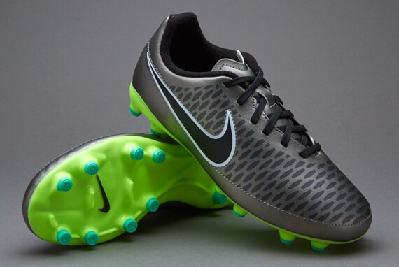 Nike Magista Onda FG para ninos Botas de futbol Terrenos firmes Metallic Pewter Negro Verde fantasma Pro Direct Soccer