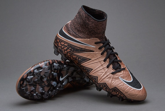 Nike Hypervenom Phantom II AG R Scarpe Uomo Erba Ariificiale Bronzo Metallic Nero Verde Glow Pro Direct Soccer