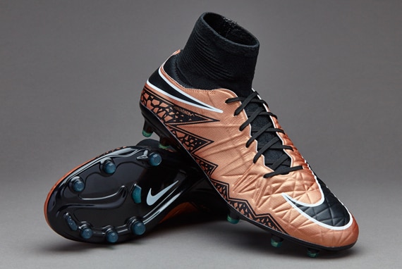 Nike Phatal II DF FG -Botas de fútbol-Terrenos firmes-Bronce Metalizado-Negro-Verde | Pro:Direct Soccer