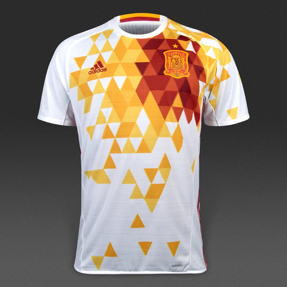 adidas Spain 16/17 Away Shirt Mens Replica Shirts White