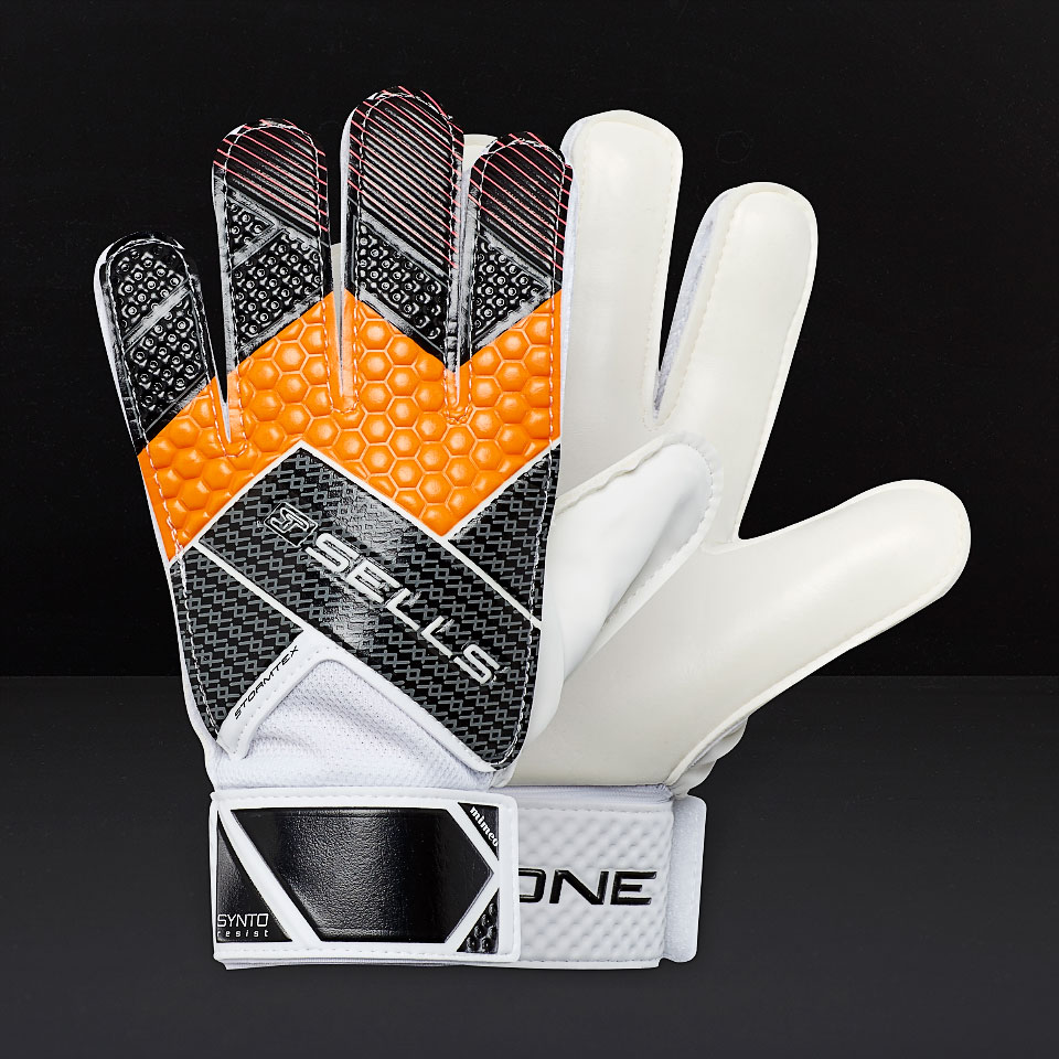 Guantes Sells Mimeo Klone - Guantes de portero - Palma plana - Negro -  Naranja - Rojo | Pro:Direct Soccer