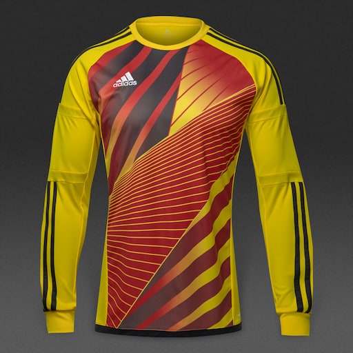 Camiseta de adidas Retro 90 - Ropa para portero - Dorado - Rojo/Negro | Pro:Direct Soccer
