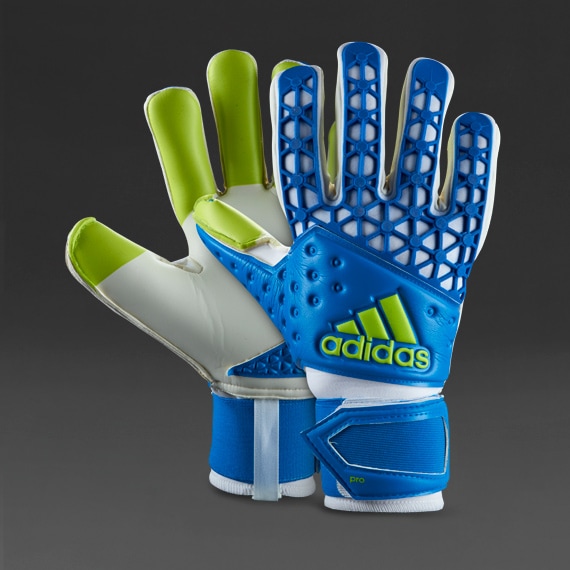 Hacer pasos prisa adidas Ace Zones Pro - Goalie Gloves - Goalkeeping - Shock Blue/White/Semi  Solar Slime 