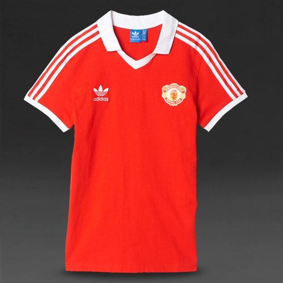 adidas Manchester Jersey - Mens Clothing - Red