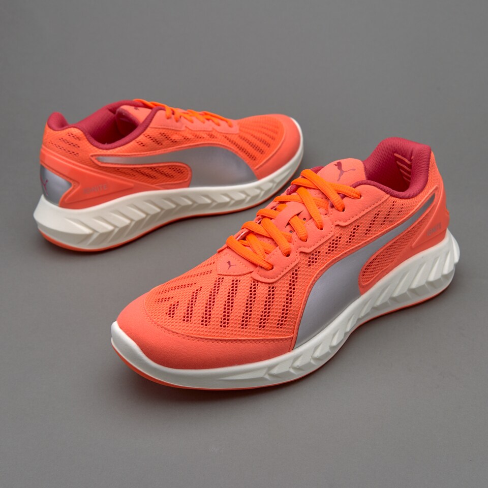 Puma Womens IGNITE Ultimate Womens Shoes Fluo Peach Rose Red Pro Direct Running