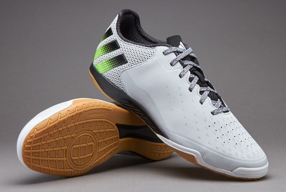 adidas ACE 16.2 Court -Zapatillas sala-Blanco cristal-Verde solar-Negro Soccer