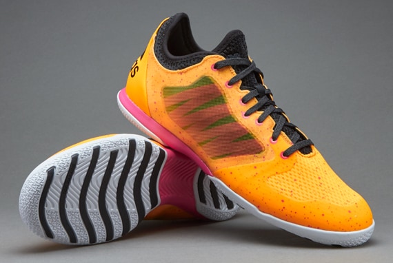 adidas Court - Zapatillas de fútbol sala-Dorado solar-Negro Core-Rosa | Pro:Direct Soccer
