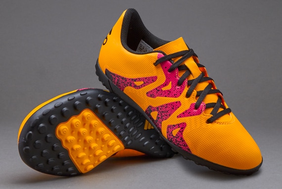 adidas X 15.4 TF para niños-Zapatillas de fútbol-Dorado Core-Rosa | Soccer