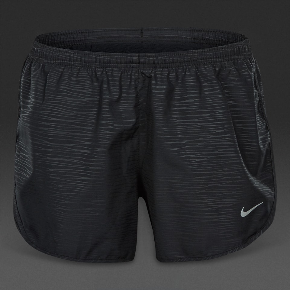 Pantalones cortos Nike Embossed Tempo para mujer-Ropa para mujer-Negro/Plateado reflectante |
