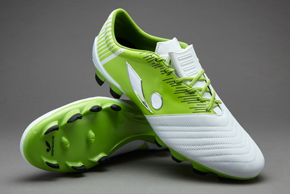 Concave Quantum 1.0 FG - Mens Soccer Cleats - Firm Ground - White/Lime