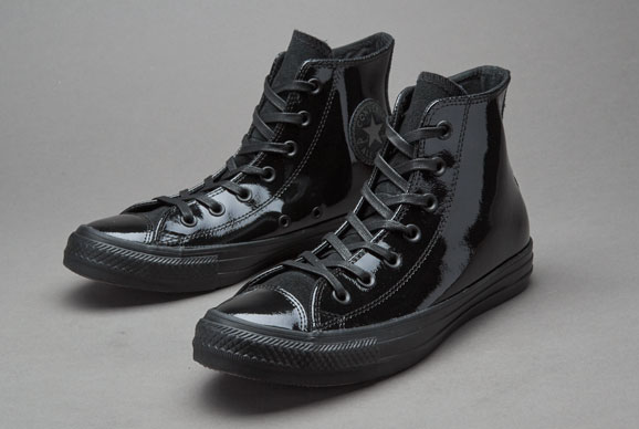Converse Womens Chuck Taylor All Star Patent Leather Hi - Womens Shoes -  Black | Pro:Direct Running