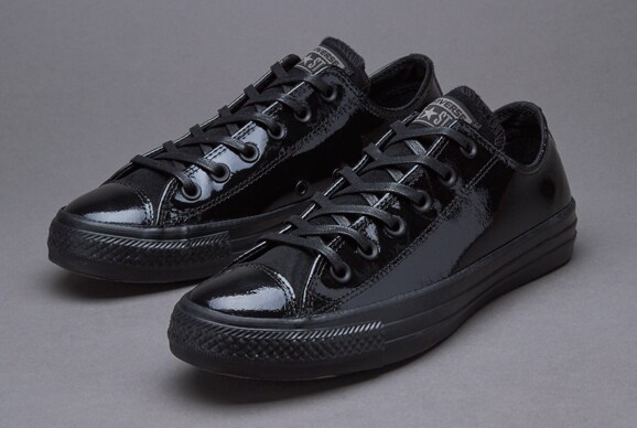 Converse Womens Chuck Taylor All Star Patent Leather Ox - Womens Shoes -  Black | Pro:Direct Soccer