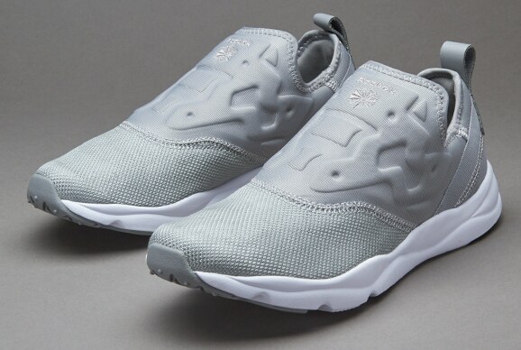 Reebok Furylite Slip Contemp Womens Shoes Tin Grey/White