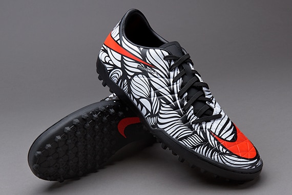 Nike Phelon II TF -Zapatillas de fútbol-Césped sintético-Neymar-Negro/Rojo | Pro:Direct Soccer