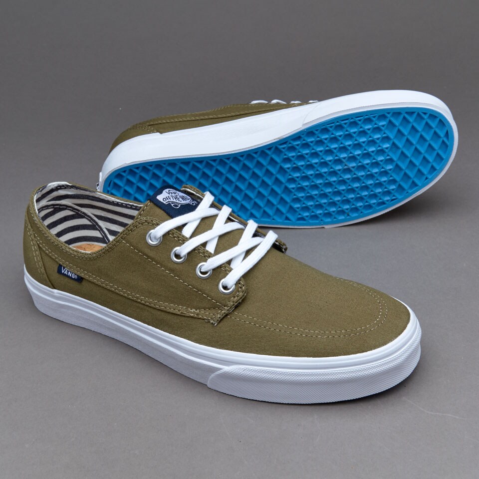 Mens Shoes - Vans Brigata - Deck Club Covert Green - VZSLIPP | Pro ...