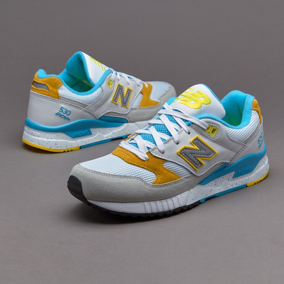 New Balance W530 White Blue Yellow