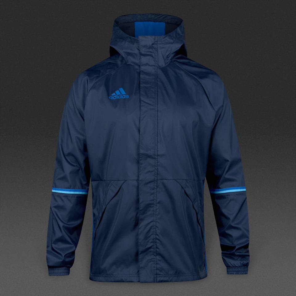 coger un resfriado síndrome El sendero Chaqueta impermeable adidas Condivo 16 -Ropa para equipos de futbol-Azul  marino/Azul | Pro:Direct Soccer