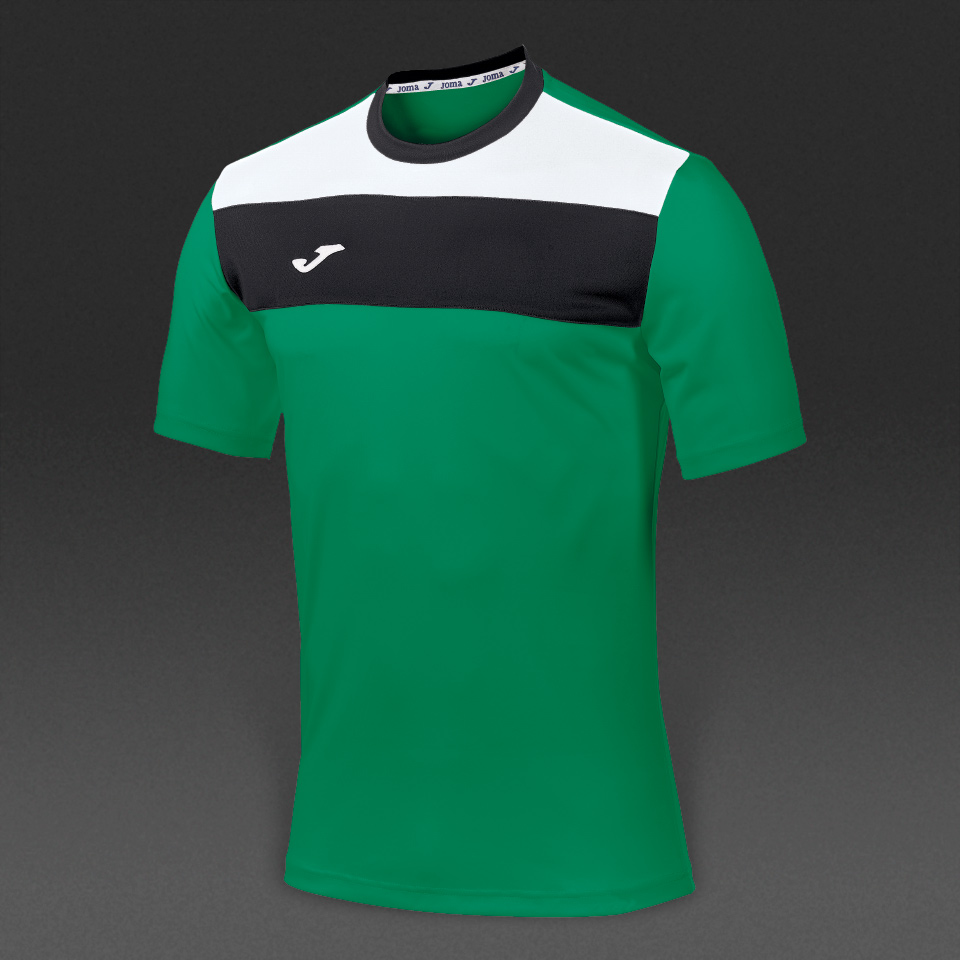 Teamwear football homme - Maillot Joma Crew Manches Courtes - Vert