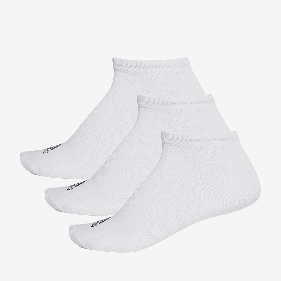 adidas Performance No Show Thin Socks 3 Pack Mens Clothing