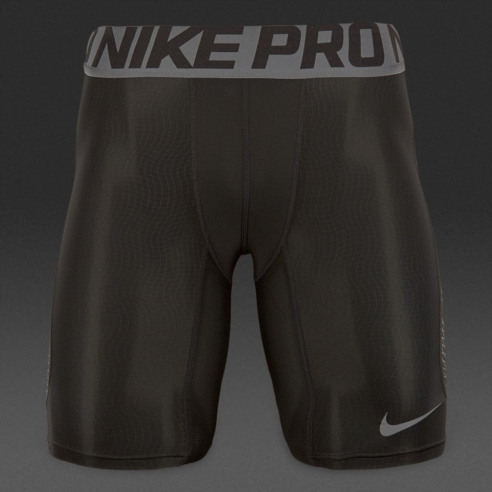 injecteren Scorch leren Nike Hypercool 6" Shorts - Mens Base Layer - Black/Dark Grey/Dark Grey 