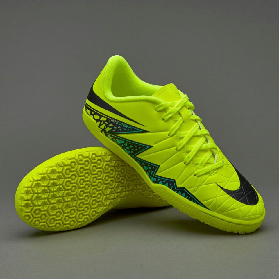 Nike Youths Hypervenom Phelon II IC - Junior Boots - Indoor - Volt ...