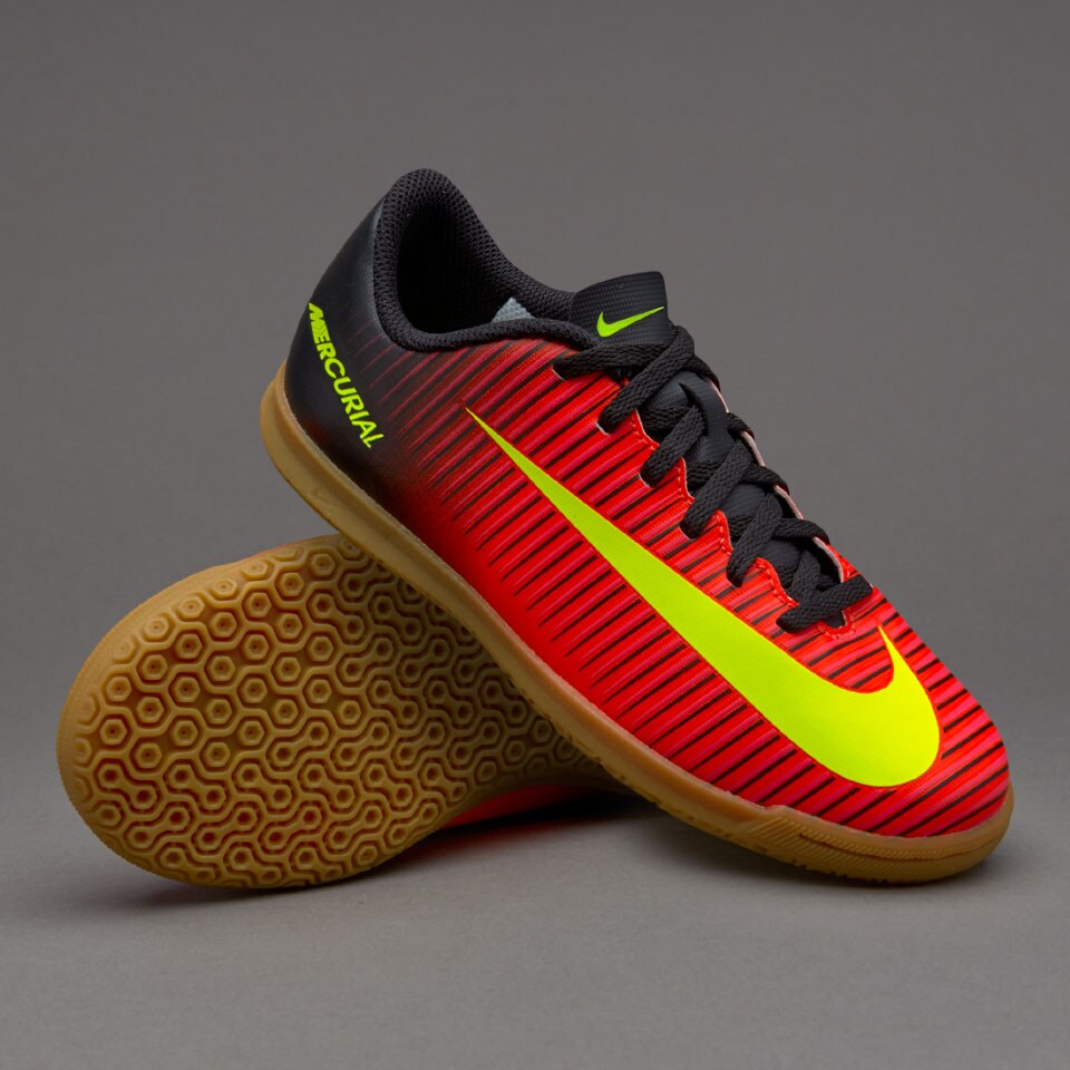 ético Resbaladizo Bajar Nike Mercurial Vortex III IC para niños-Zapatillas de fútbol-Carmesí  Total/Volt/Rosa | Pro:Direct Soccer
