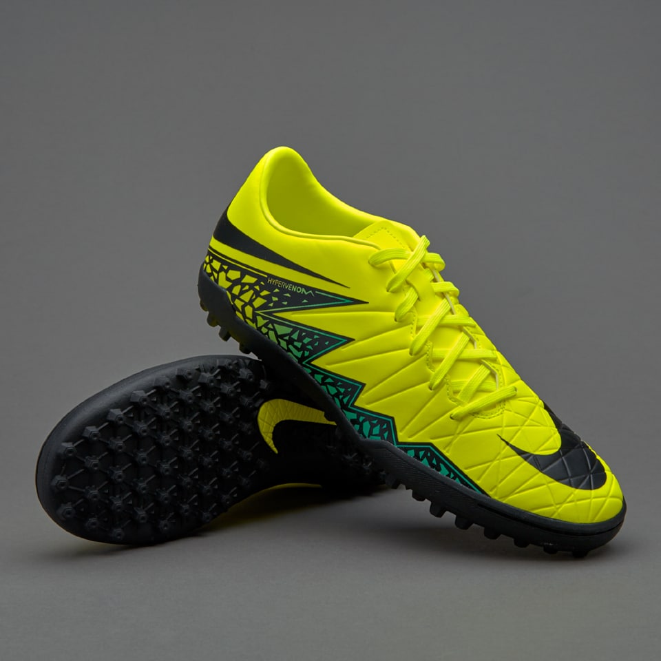 trama Posicionamiento en buscadores primavera Nike Hypervenom Phelon II TF -Zapatillas de futbol- Volt/Negro/Hyper  turquesa | Pro:Direct Soccer