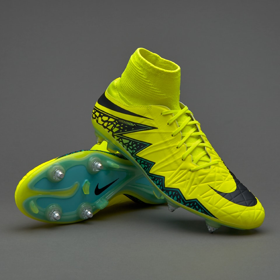 Nike Hypervenom Phatal II SG-Pro - Botas de futbol- Volt/Negro/Hyper turquesa | Pro:Direct Soccer