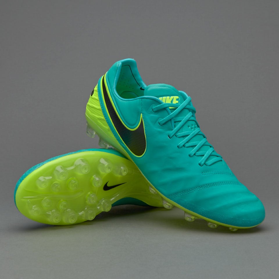 Nike Tiempo VI AG-R Botas de fútbol-Jade claro/Negro/Volt | Pro:Direct Soccer