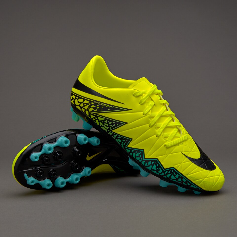 Nike Hypervenom Phelon -Botas de futbol- Volt/Negro/Hyper turquesa Pro:Direct Soccer