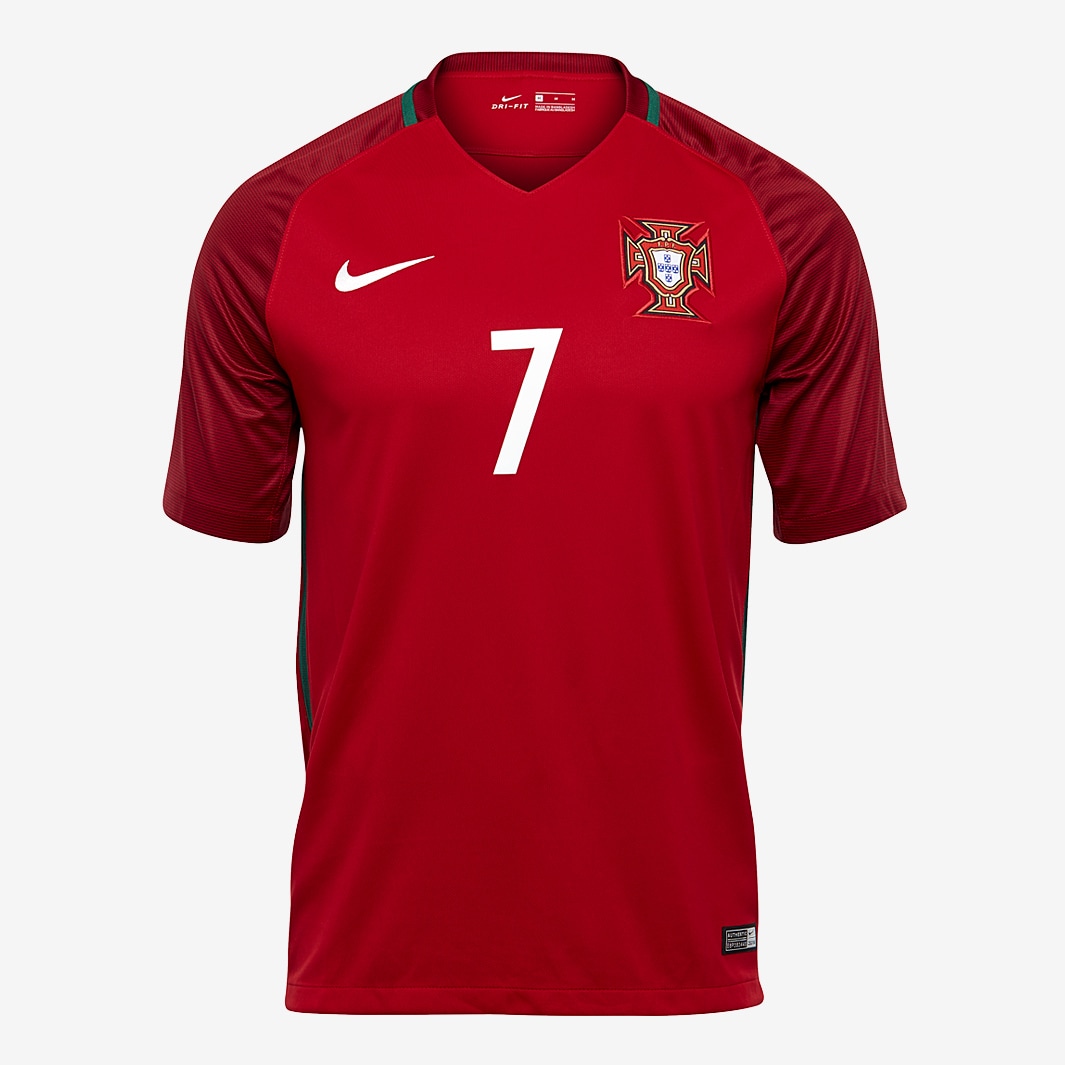 Nike Portugal 2023 Home Replica Jersey, Men's, Small, Red