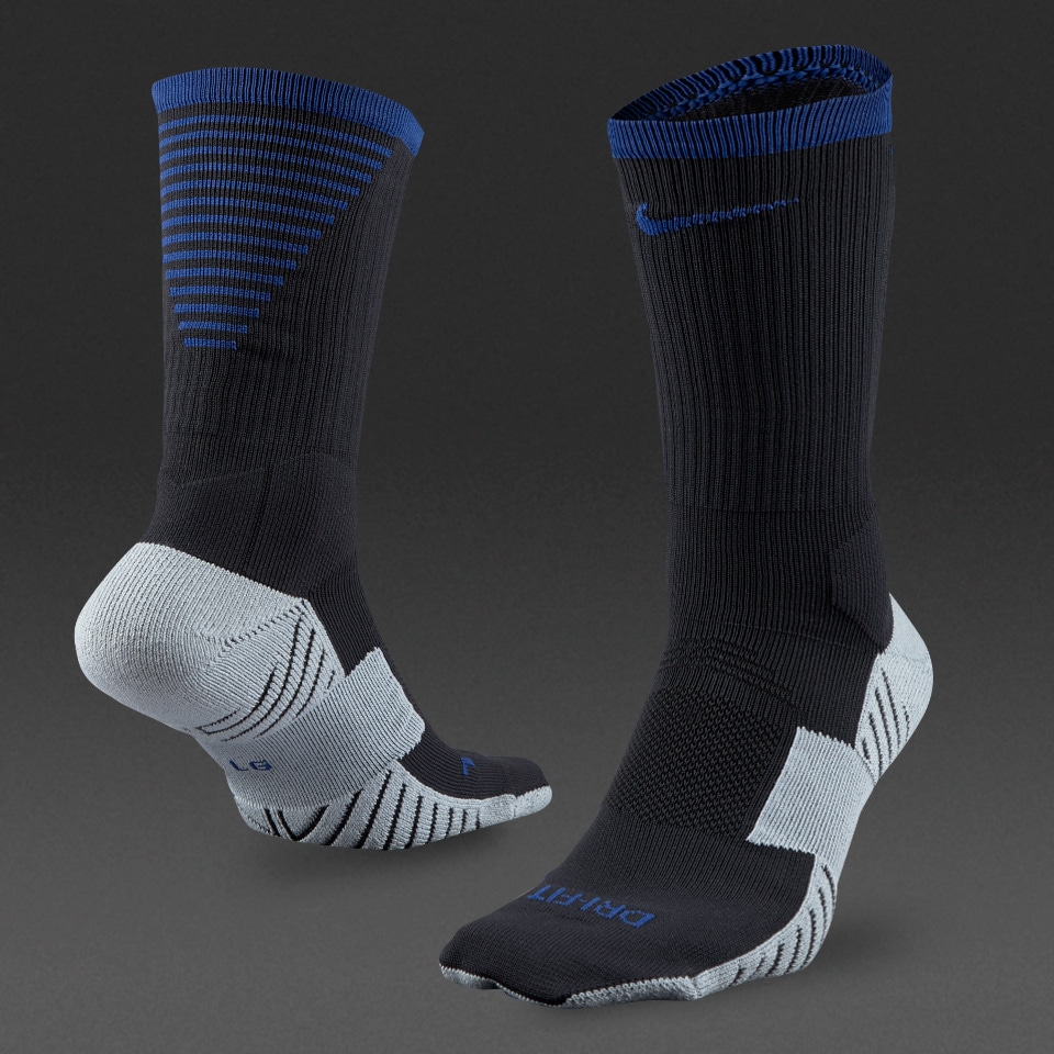 dulce Prosperar Peregrinación Nike Soccer Stadium Crew Socks - Mens Apparel - Socks - Black/Deep Royal  Blue 