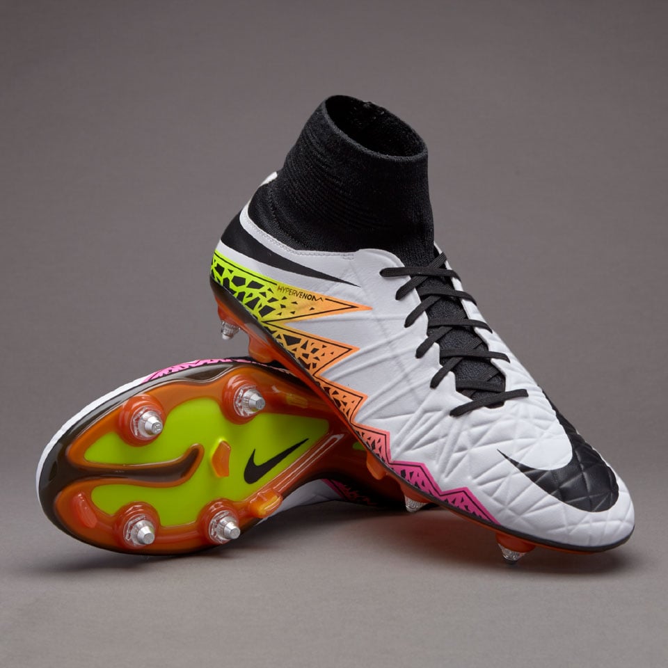 binario Realista deficiencia Nike Hypervenom Phatal II DF SG-Pro - Botas de futbol-Blanco/Negro/Naranja  total/Volt | Pro:Direct Soccer