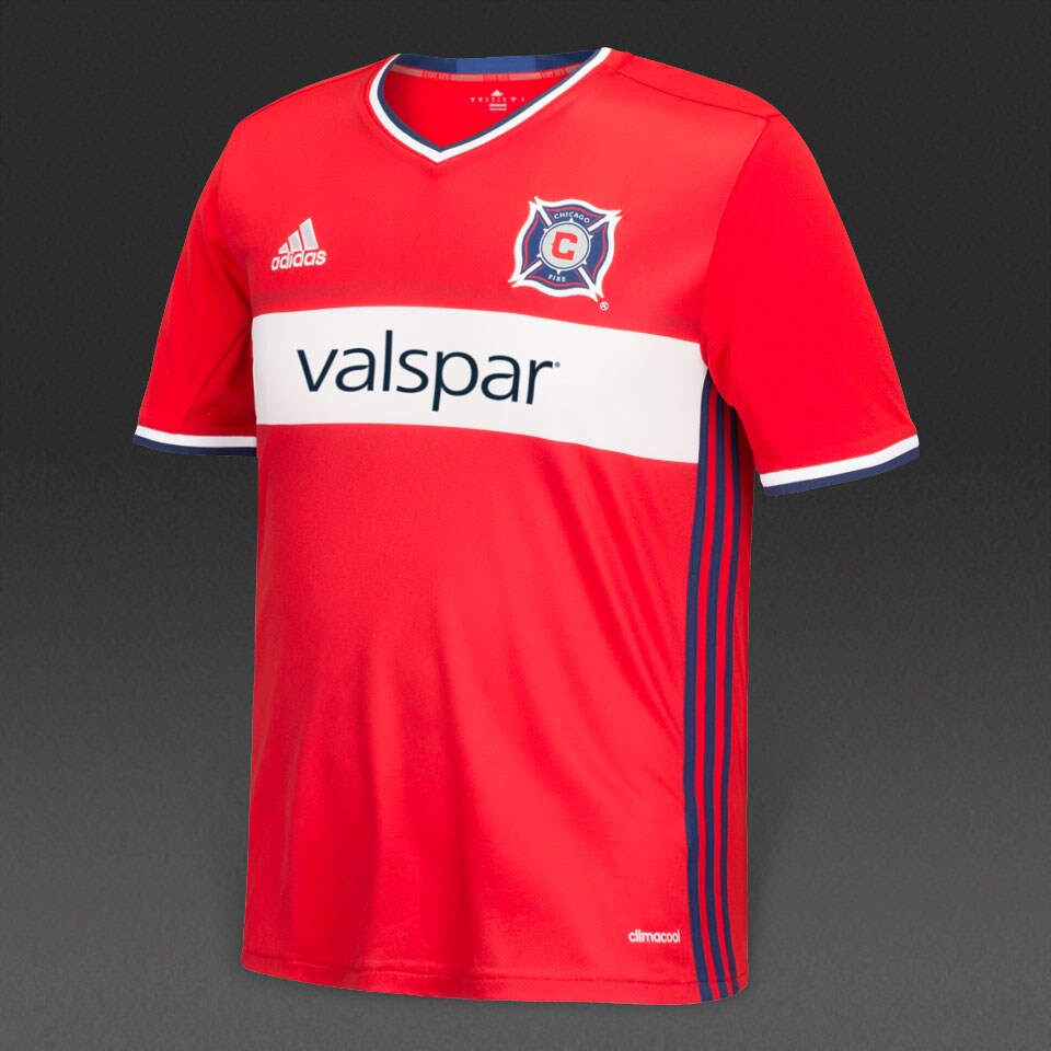 Adidas Youth Chicago Fire Primary Replica Jersey, Size: Medium, Red