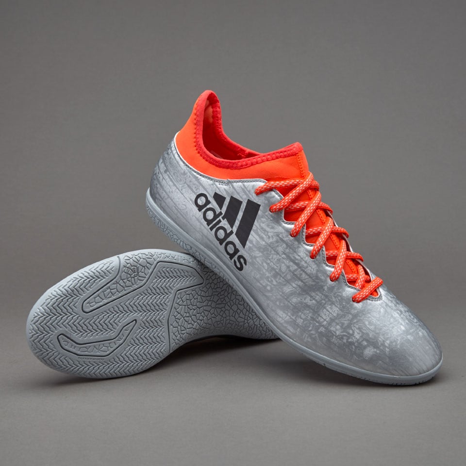 adidas X IN -Zapatillas futbol sala-Plateado/Negro/Rojo | Pro:Direct Soccer