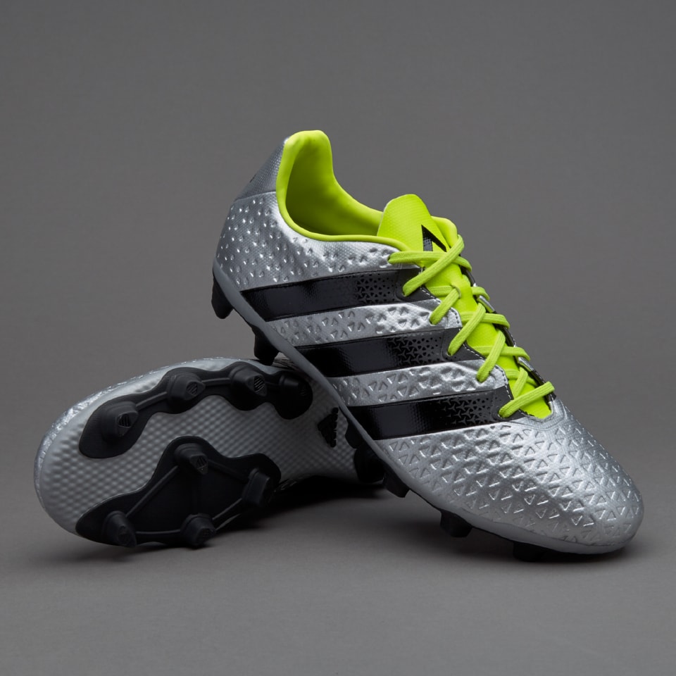 lapso Depresión Caña adidas ACE 16.4 FxG -Botas de futbol- Plateado/Negro/Amarillo | Pro:Direct  Soccer