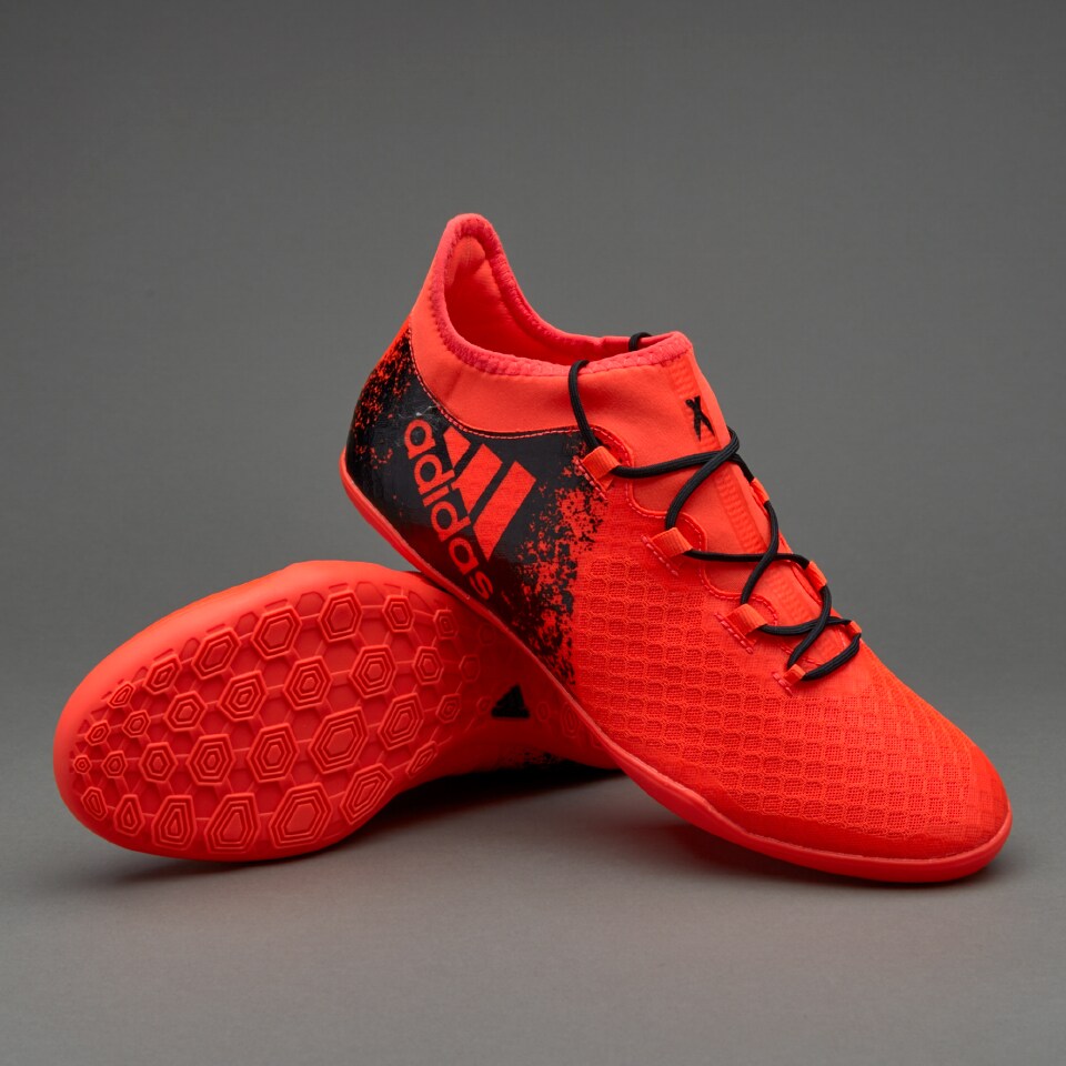 adidas X 16.2 Court -Zapatillas de -Rojo solar/Negro/Rojo alta resolución | Soccer