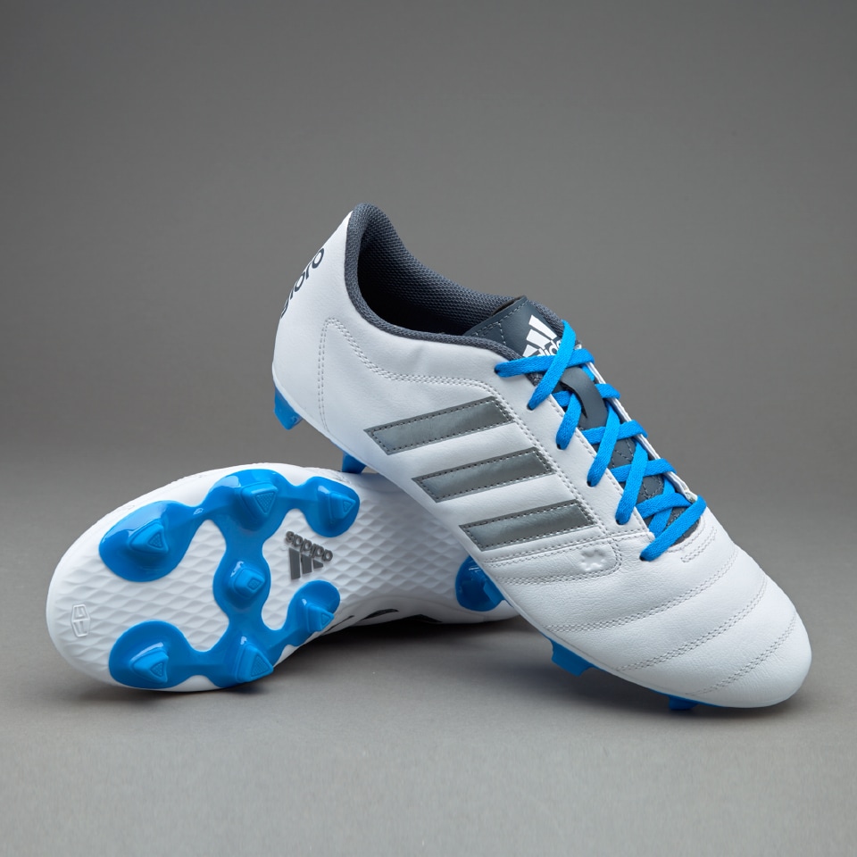 Gloro 16.2 FG Mens Boots Firm Ground - White/Night Metallic/Utility Blue | Pro:Direct Soccer