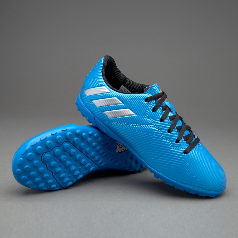 adidas Messi TF para niños - fútbol-Azul/Plateado/Negro | Pro:Direct Soccer