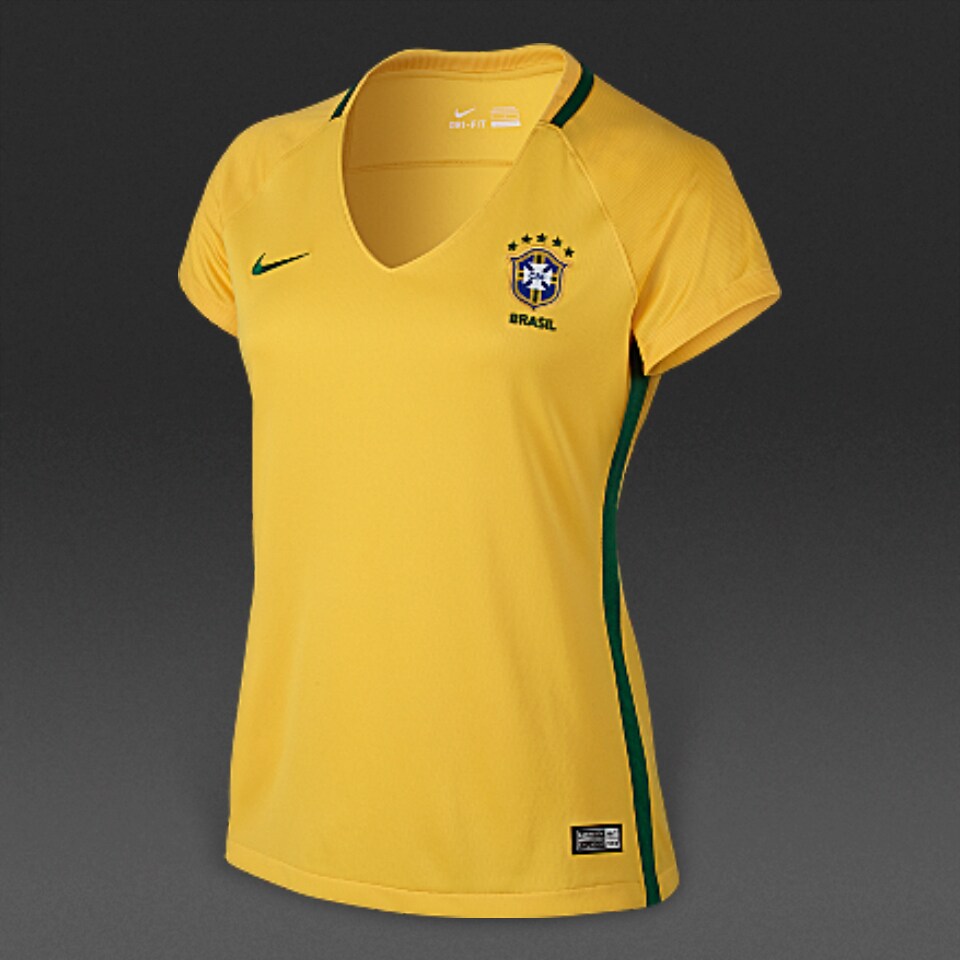 Nike Brasil 16/17 Womans SS Home Stadium Jersey - Womans Replica ...